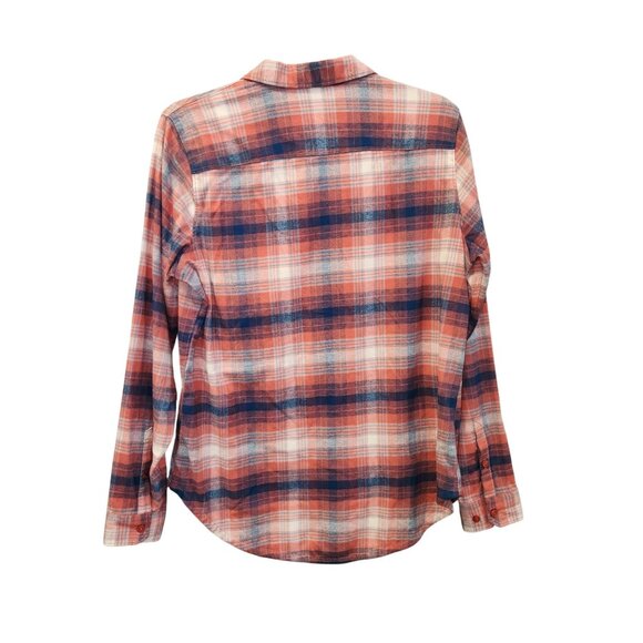 Orvis Womens Plaid Tech Flannel Tunic Shirt M Cotton Blend Long Sleeve 2512 - Picture 2 of 9